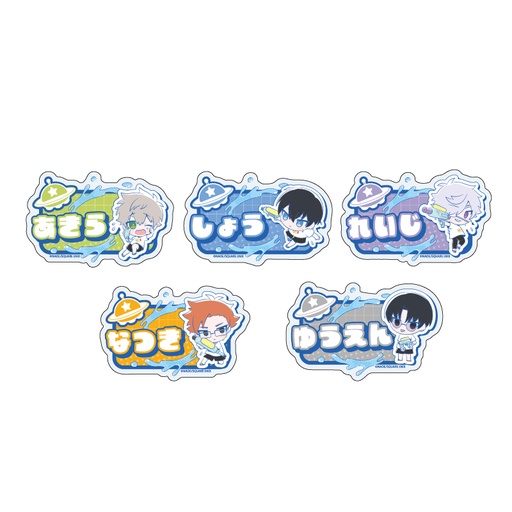 [ATH50751] Name Plate Badge "Tokyo Aliens" Design Produced by Sanrio 01 Mini Character Illustration