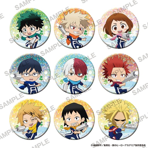 [KK35089] My Hero Academia Kirakira Can Badge Collection Survival Snowball Fight Ver.