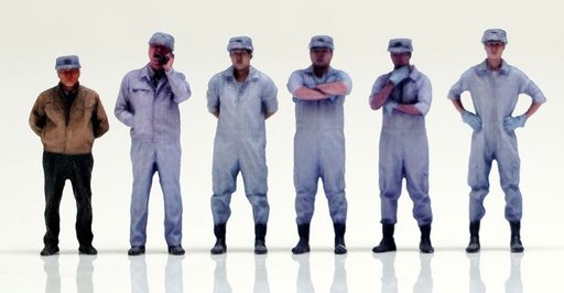 [GN97174] Mobile Police PATLABOR x figreal 1/60 Scale Figure Shinohara Heavy Industries Employee 6 Set