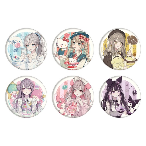 [ATH48589] Can Badge Akakura x Sanrio Characters 03 Collaboration Illustration
