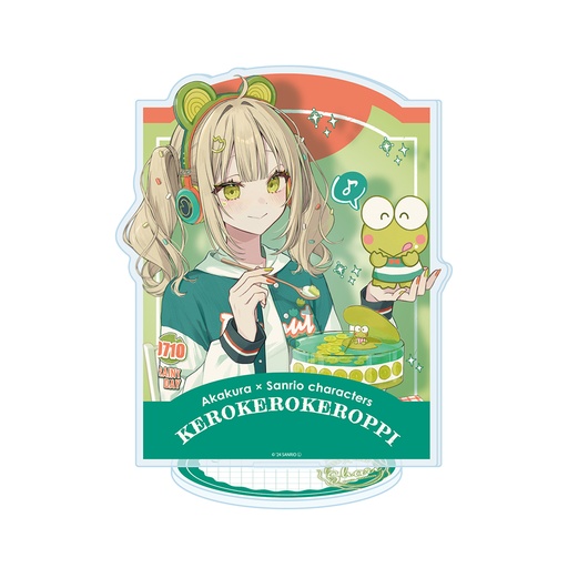 [ATH54660] Acrylic Stand Akakura x HAPIDANBUI 33 Kero Kero Keroppi (Collaboration Illustration)