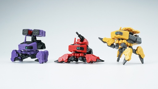 [SML57026R] SHEIK MAINLAND ULTRA ACTION TROOPER SERIES LYCOSIDAE SQUAD 1/144 SCALE PLASTIC MODEL KIT SET OF THREE (RED, YELLOW, PURPLE)