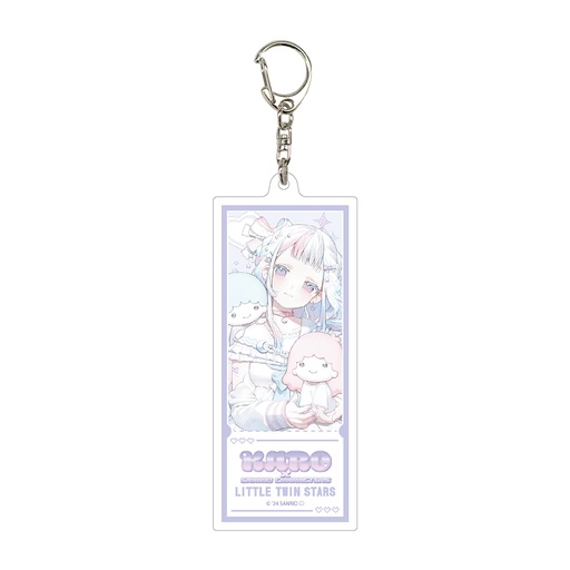 [ATH48205] Deka Acrylic Key Chain Karo x Sanrio Characters 02 Little Twin Stars (Collaboration Illustration)