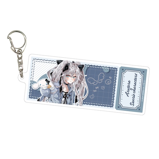 [ATH48226] Deka Acrylic Key Chain Arutera x Sanrio Characters 05 Cinnamoroll (Collaboration Illustration)