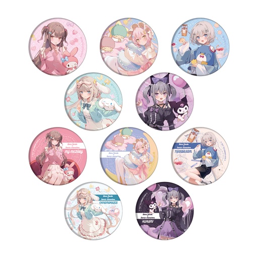 [ATH48227] Can Badge Done Kanda x Sanrio Characters 01 Collaboration Illustration