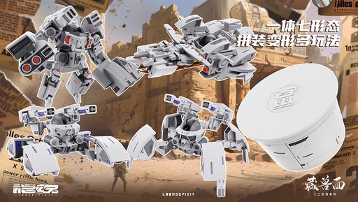 [LGS05999] LOONGSPIRIT "MECHA BEAST IN CUP NOODLE" ZOIAC MECHA SERIES RAT SCALE PLASTIC MODEL KIT