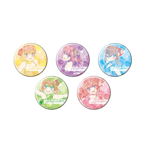 [ATH56795] Can Badge 5 Set "The Quintessential Quintuplets Specials 2" 01 Group Design (Sparkly Paint)