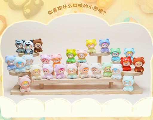 [HO29151] HIDDEN WOOO DIUDIU BABY BE YOUR BB BEARS SERIES TRADING FIGURE