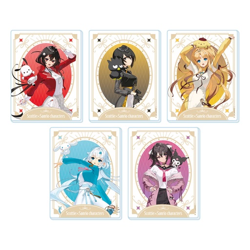 [ATH55190] Acrylic Card Scottie x Sanrio Characters 01 Collaboration Illustration