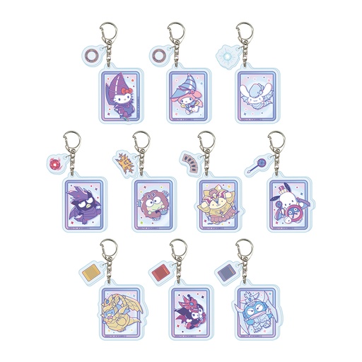 [ATH55497] Acrylic Key Chain with Parts "Yu-Gi-Oh! Duel Monsters" x Sanrio Characters 01 Collaboration Illustration