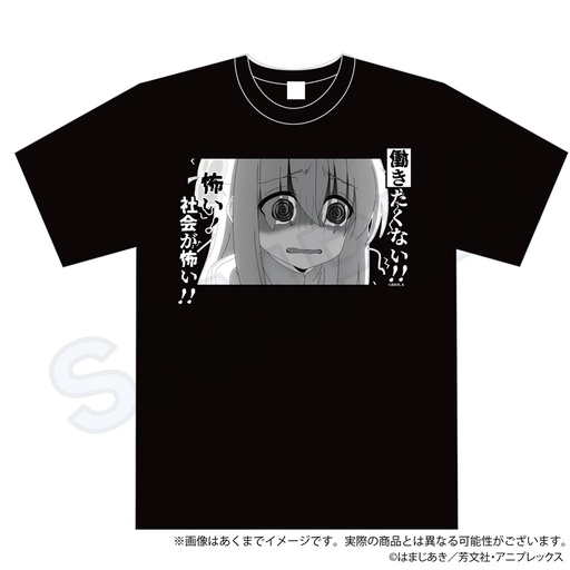 [YL65581] Bocchi the Rock! Shakai ga Kowai T-shirt (L Size)