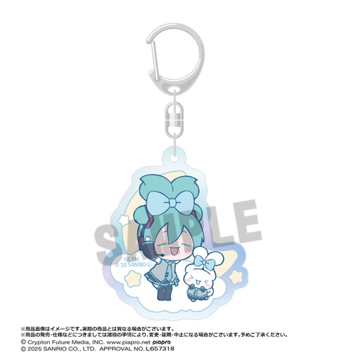 [ANC54872] Hatsune Miku x Cinnamoroll Aurora Acrylic Key Chain B