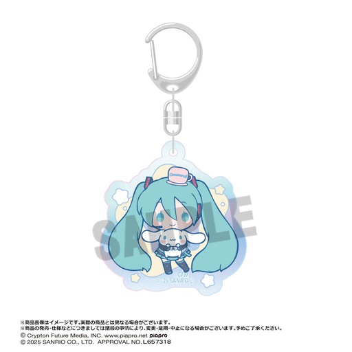 [ANC54874] Hatsune Miku x Cinnamoroll Aurora Acrylic Key Chain D