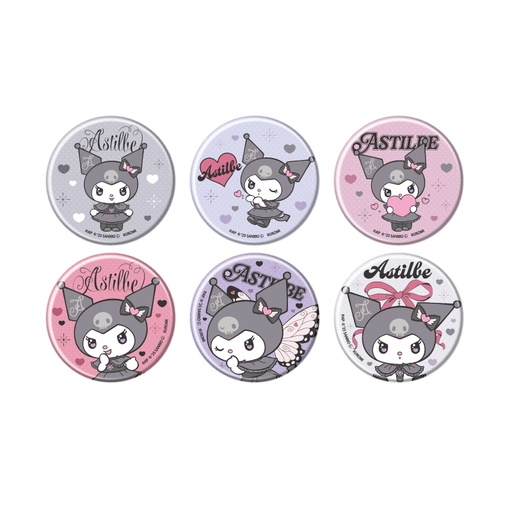 [ATH58100] Can Badge Astilbe x Kuromi 01 Collaboration Illustration