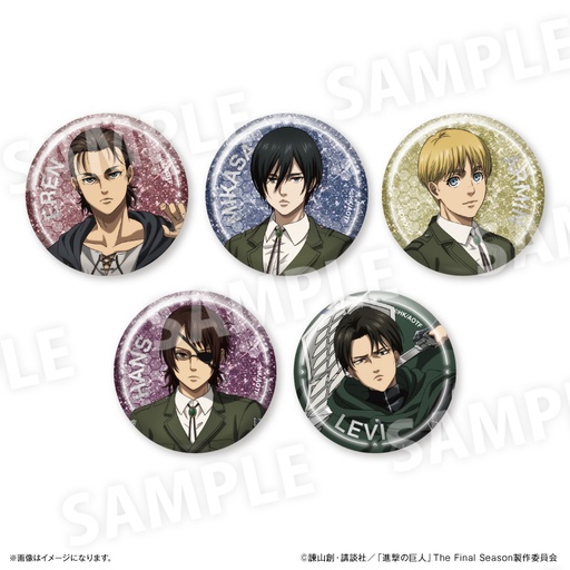 [CTE09409] Attack on Titan Trading Kirakira Can Badge