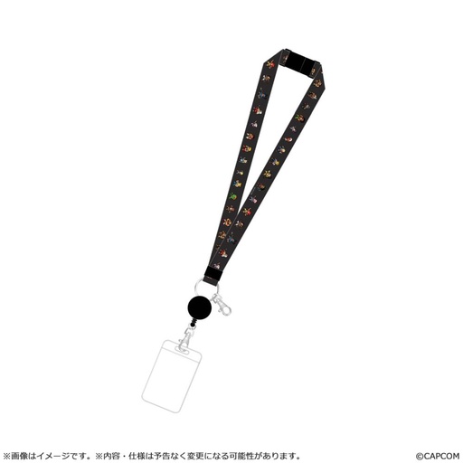 [CC13454] Street Fighter 6 pixel art pass holder with reel