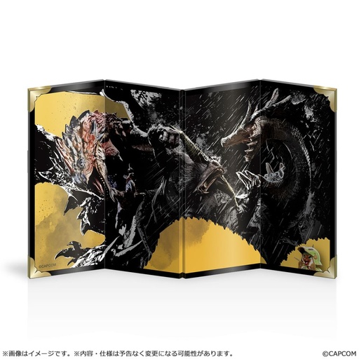 [CC13517] Monster Hunter Bridge Wall Art Mini Folding Screen