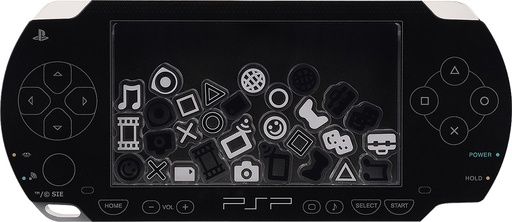 [G18210] PSP™ (PlayStation™Portable) Rattle Acrylic Stand: Black Ver.