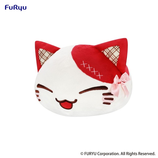 [FR50782] Nemuneko Cat Sweet Big Plush Toy -Red-