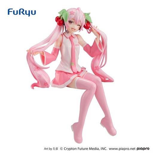 [FR95982] Hatsune Miku Noodle Stopper Figure-Sakura Miku Wink ver.
