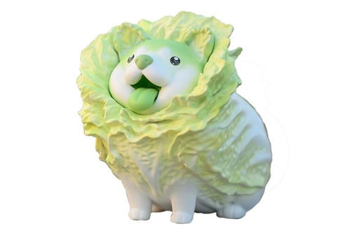 [AT09065] ANIMAL PLANET X DODOWO VEGETABLE FAIRIES FIGURE COLLECTION CABBAGE DOG