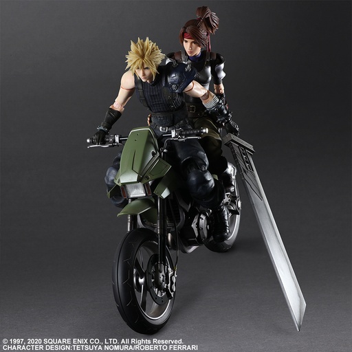 [SQ35853] FINAL FANTASY® VII REMAKE PLAY ARTS KAI ™Action Figure - JESSIE, CLOUD & MOTORCYCLE SET