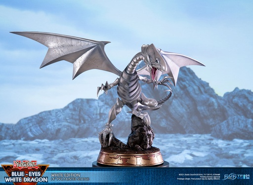 [FI00803] Yu-Gi-Oh! Blue-Eyes White Dragon (White Variant) 14" PVC Statue