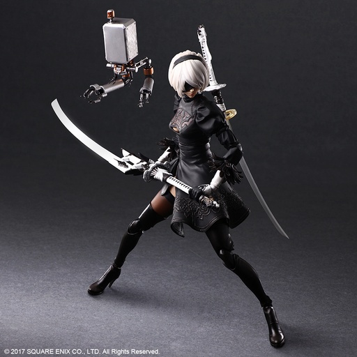 [SQ35332] NieR:Automata® PLAY ARTS KAI™ Action Figure – 2B (YoRHa No. 2 Type B) DELUXE Ver.