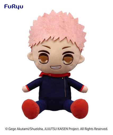 [FR40036] JUJUTSU KAISEN KYURUMARU SUPER Big Plush Toy-Yuji Itadori-