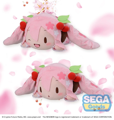 [SG96412] NESOBERI (Lay-Down) "Hatsune Miku Series" SP Plush "Sakura Miku"